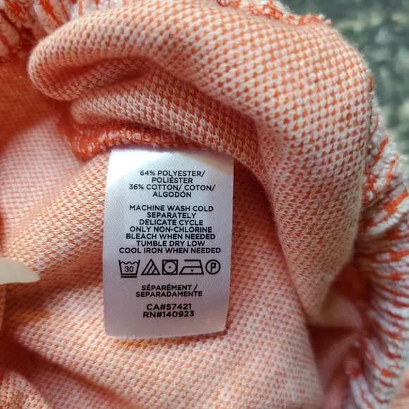 Loft Knit Orange Cropped Tank Top - Picture 4 of 5